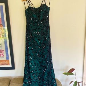 Alyce Green Sequined Gown